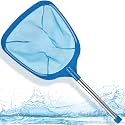 FEED GARDEN Hot Tub & Spa Pool Skimmer, Fine Mesh Net,12" Pole, Vinyl Safe