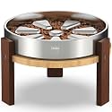 Feedoo Elevated Dog Bowl Stand, 8" High, 4-Cup Slow Feeder Dog Bowl