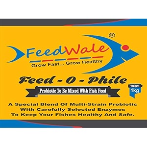 feedwale feed-o-phile 1kg gut probiotic to be mixed with fish feed all life stages powder