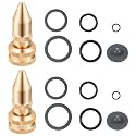 Feekoon 2 Pack Brass Adjustable Nozzle Compatible with Roundup 181538