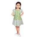 Round Neck Floral Frock for Baby Girl39sGreenLight