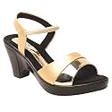 Feel it Leatherite Black Color Wedge for