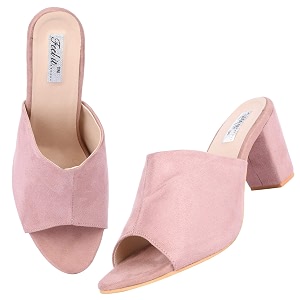 Feel it Suede Block Heels for Womens