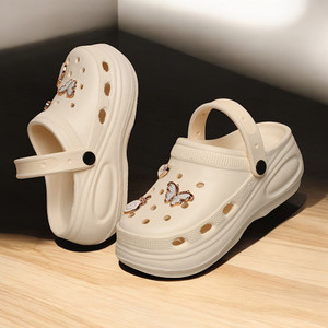 FEEL TIME Women Clogs Sandal Beige