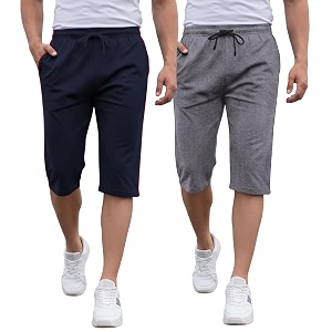 FEEL TRACK Mens Regular Fit Three Fourth