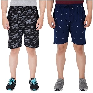 FEEL TRACK Men Cotton Regular Fit Shorts