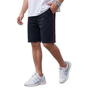 feel track men cotton shorts black