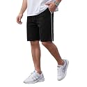 FEEL TRACK Men Cotton Shorts Black