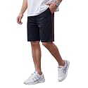 FEEL TRACK Men Cotton Shorts Black