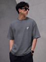 FEEL TRACK Men Self Design Round Neck