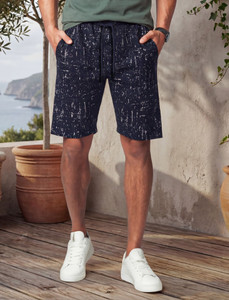 FEEL TRACK Printed Men Dark Blue Bermuda