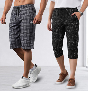 feel track printed men three fourths