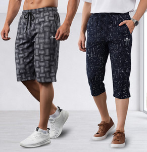 feel track printed men three fourths