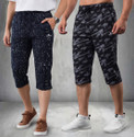 FEEL TRACK Printed Men Three Fourths