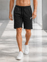 FEEL TRACK Solid Men Black Basic Shorts