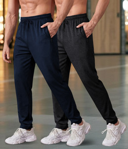 FEEL TRACK Solid Men Dark Blue Black