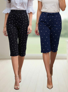 feel track women black dark blue capri