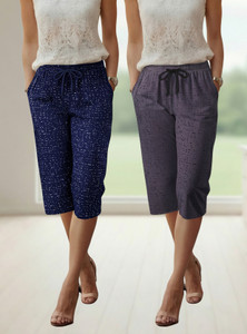feel track women dark blue grey capri
