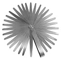 Feeler Gauge Set | Stainless Steel Thickness Gauges for Measuring Gap Width or Thickness (4" INCH LONG (0.03 TO 1.00MM, 26 BLADES))
