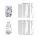 Feelers 8" x 12" Shrink Wrap Bags 200Pcs, POF Heat Shrink Wrap for shampoo, Baskets, DIY Projects
