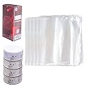 Feelers 6.3" x 10" Shrink Wrap Bags 300Pcs, POF Heat Shrink Wrap for Shampoo, Baskets, DIY Projects