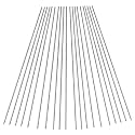 Feelers 6061 Aluminum Round Rod 1/26"(1mm) - 152mm (6"), 20 Pcs - Precision Solid Rod Stock for DIY, Machining, Model Making &amp; Hobby