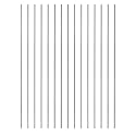 Feelers 6061 Aluminum Round Rod 1/4"(6.5mm) - 305mm (10"), 10 Pcs - Precision Solid Rod Stock for DIY, Machining, Model Making & Hobby