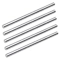 Feelers 6061 Aluminum Round Rod 3/8"(9.5mm) - 203mm (8"), 5 Pcs - Precision Solid Rod Stock for DIY, Machining, Model Making & Hobby
