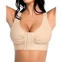FeelinGirl Post Surgery Compression Bra for Women's Front Closure Bra