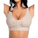 FeelinGirl Post Surgery Compression Bra for Women's Front Closure Bra
