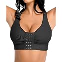 FeelinGirl Post Surgery Compression Bra for Women's Front Closure Bra