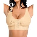 FeelinGirl Post Surgery Compression Bra for Women's Front Closure Bra