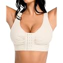 FeelinGirl Post Surgery Compression Bra for Women's Front Closure Bra