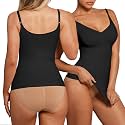 FeelinGirl Women V Neck Compression Tank Top Shapewear Tummy Control Shaper