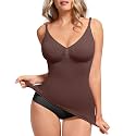 FeelinGirl Women V Neck Compression Tank Top Shapewear Tummy Control Shaper