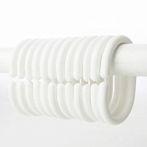Feelings Bathroom Shower Plastic Curtain Liner Hook