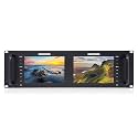 FEELWORLD D71 Plus -H Dual 7" 3RU IPS 1920x1200 Broadcast LCD Rack Mount Monitor with HDMI, AV Input and Output