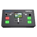 FEELWORLD LIVEPRO L1 V1 Multi Camera Video Mixer Switcher 2 Inch LCD Display 4 x HDMI Inputs USB 3.0 Output Format Real Time Production Live Streaming Lightweight