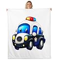 Feelyou Boys Car Blanket Kids Cartoon Police