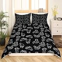 Feelyou Cartoon Cat Bedding Duvet Cover Set Cute Pet Cats Kids Bedding Set Animal Pattern Printed Comforter Cover Set for Boys Room Decor Kitten Print Bedspread Cover King Size with 2 Pillow Case