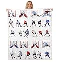 Feelyou Ice Hockey Sherpa Blanket 5034x6034 Boys