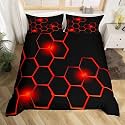 Feelyou Honeycomb Ice Comforter Cover Set Kids Boys Queen