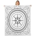 Feelyou Nautical Fleece Throw Blanket Vintage Compass