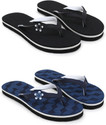 Feens Women Slippers (Black, Blue , 8)