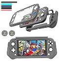 Feerne Switch Lite Case Protective Case for Nintendo Switch Lite, Full Protection TPU Shockproof Case Cover for Nintendo Switch Lite Skin with Built-in Screen Protector & Joystick Caps