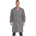 FEESHOW Men Women Work Coat Dustproof Jacket Resistant Blouse Long Sleeve Top Factory Lab Coat