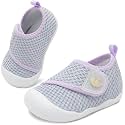FEETCITY Baby First Walking Shoes Wide Baby Shoes Infant Sneakers Newborn Crib Shoe Barefoot Lightweight Slip On Shoe