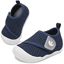 FEETCITY Baby First Walking Shoes Wide Baby Shoes Infant Sneakers Newborn Crib Shoe Barefoot Lightweight Slip On Shoe