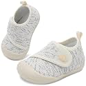 FEETCITY Baby First Walking Shoes Wide Baby Shoes Infant Sneakers Newborn Crib Shoe Barefoot Lightweight Slip On Shoe