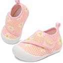 FEETCITY Baby First Walking Shoes Wide Baby Shoes Infant Sneakers Newborn Crib Shoe Barefoot Lightweight Slip On Shoe